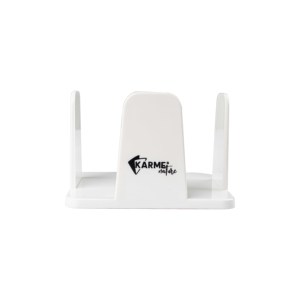 Porte-serviettes blanc 20x20cm en polystyrène PS Karme 24 pièces B2B - Product Image 2