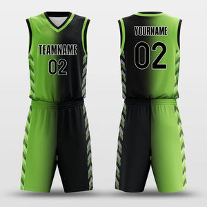 Tenues de basket-ball personnalisées en sublimation, ensemble maillot et short, vente en gros, OEM, polyester respirant à séchage rapide, équipement d'équipe, vêtements de sport - Product Image 1