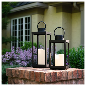 Linterna decorativa para interiores y exteriores, farolillos colgantes de Metal Vintage de Navidad, decoración para el hogar, Patio, decoraciones para fiesta de boda - Product Image 4