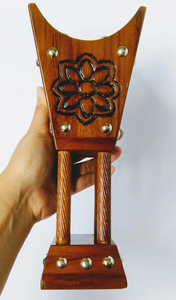 Brûleur de Bakhoor en bois et argent fait main indien, design Makhbara, Medkhan, spécial Pâques arabe, porte-bougie chauffe-plat Oud, personnalisé pour la maison - Product Image 4