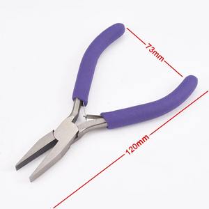 Jewelry <b>Pliers</b> Tools for Jewelry Making <b>Flat</b> <b>Nose</b> <b>Pliers</b> Polishing Jewelry Making Tools 12x7.3x0.9cm - Product Image 5