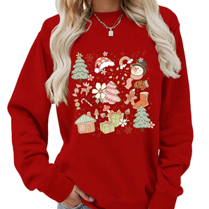 Conjunto Deportivo de 2 Piezas para Mujer, Sudadera de Cuello Redondo y Pantalones Deportivos, Transpirable, Ecológico, Forrado, de Alta Calidad para Invierno - Product Image 2