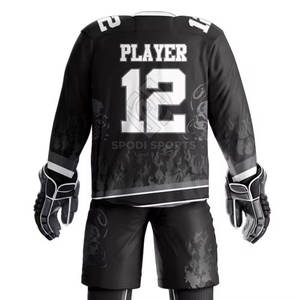 Meilleure vente au prix d'usine uniforme de hockey sur glace en vrac doux au toucher uniforme de hockey sur glace pour unisexe - Product Image 2