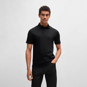 OEM décontracté imprimé tricoté couleur unie hommes pour chemise été nouveau revers à la mode confortable séchage rapide - Product Image 1