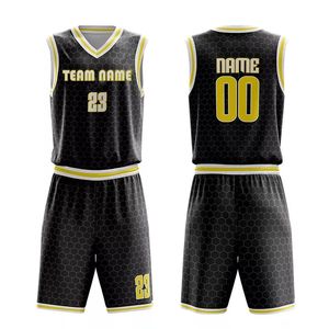 Uniformes de baloncesto de diseño personalizado OEM Material de verano transpirable Tallas grandes Embalaje personalizado para la venta al por mayor - Product Image 1