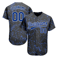 Pasokan Langsung Pabrik Jersey Baseball Custom Nama Pemain Untuk Pria Desain Sublimasi Tim Sendiri Dicetak Kaos Softball Kancing Penuh