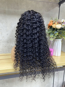 Vague droite soyeuse Super Double dessinée de haute qualité pour dentelle perruques de cheveux humains vierges vietnamiens dentelle transparente de haute qualité - Product Image 5