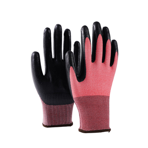 Nuevo tipo de guantes de trabajo de tela de algodón FR resistentes al fuego, buen agarre, guantes de seguridad para combatir incendios, protección antideslizante para las manos - Product Image 1