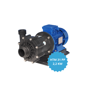Bombas centrífugas magnéticas resistentes a la corrosión, modelo HTM 31 PP con motor 2,2 kw IEC 90 2P, hechas de bomba de agua de polipropileno - Product Image 2