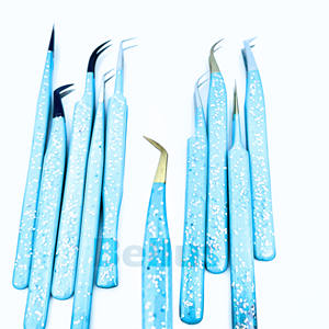 Pince à cils abordable en acier inoxydable Pointe pointue Fibre Grip Outil d'extension de cils de haute qualité pour les salons de beauté - Product Image 2