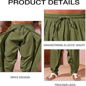 Breathable <b>Drawstring</b> Anti-wrinkle, Man <b>Trouser</b>, Plain Dyed New Design Men <b>Trousers</b> for Adult OEM Services Made in High Quality - Product Image 5