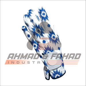 Gants de golf en cuir Cabretta de Logo personnalisé de haute qualité pour les athlètes gauchers respirant usine de poignées en cuir véritable - Product Image 1