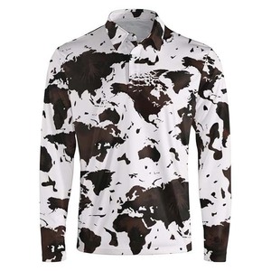 Sublimation Breathable Quick Dry <b>Golf</b> Shirts Polyester Customizable Logo Casual <b>Long</b> <b>Sleeve</b> Men's Polo Shirts Fishing Wear - Product Image 1