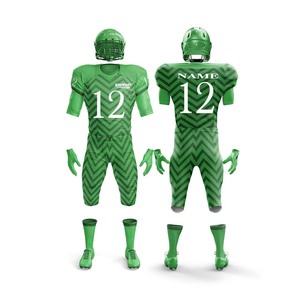 Maillot et pantalon de football américain Match Wear |   Tenue de football d'équipe avec maillot et pantalon |   Vêtements de sport en polyester respirant - Product Image 2