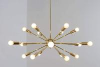 Lustre moderne Spoutnik Lustre à bougie suspendu en fer Décor d'intérieur Lumière pour chambre Salon Couloir Maison Art Décor