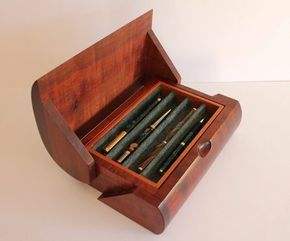 PEN BOX BAMBOO Juego de bolígrafos de regalo de lujo de alta calidad Logotipo grabado personalizado Bolígrafo de madera con caja de madera - Product Image 4