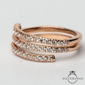 Silverings Anillo Glamour Time de Plata de Ley 925 con Circonita para Regalo - Product Image 3