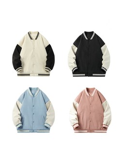 Veste bomber en cuir de style universitaire avec logo personnalisé, broderie de haute qualité, polaire d'hiver, pour hommes - Product Image 1