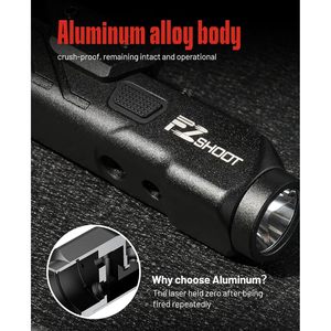Combo Lampe Laser EZshoot 1700 Lumens LED en Aluminium Magnétique Rechargeable Rail Picatinny M Professionnel Sportif - Product Image 2
