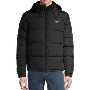 Chaqueta acolchada a prueba de viento con capucha y cuello levantado para hombre, moda callejera para invierno, servicio OEM personalizado - Product Image 3