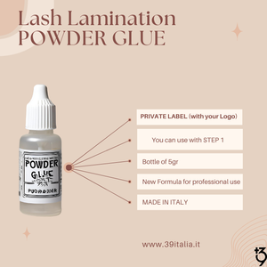 กาวผงขนตากาวยกขนตาแบบมืออาชีพใช้ยกขน n.2สูตรละลายน้ำได้และมีสีผลิตในอิตาลีฉลากส่วนตัว - Product Image 3