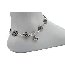 New Arrival 2025 <b>Silver</b> Spiral <b>Anklet</b> Elegant Design, Dainty Bells <b>Anklet</b> for Women and Girls Wear in Wedding Party's <b>Anklet</b> - Product Image 2