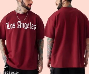 Men's 2024 Oversized Drop Shoulder T-Shirt Custom Colored 100% Cotton Casual Streetwear Long Print Curved Hem Blank Design OEM - Product Image 2