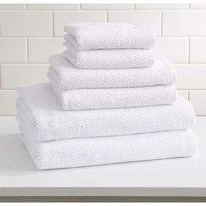 Ensemble de serviettes de bain en lin de luxe, broderie compressée, jetables, haute absorption d'eau, douces pour la maison, tissage personnalisé, écologiques, séchage rapide - Product Image 3