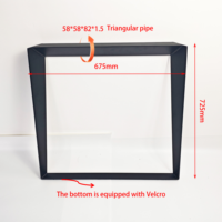 Pieds de bureau et base de table trapézoïdale en acier massif pour 4 personnes, robustes et faciles à installer, par le fabricant
