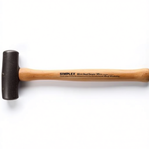 SIMPLEX Marteau à tête souple de 80 mm de diamètre, manche en bois d'acacia de 395 mm de longueur pour le travail du bois - Product Image 3