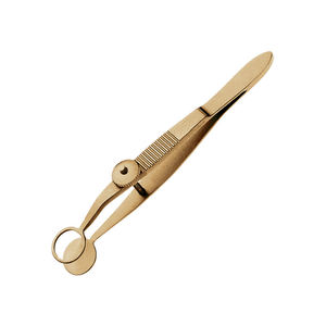 Fórceps Desmarres Chalazion personalizados Recubierto de oro rosa Acero inoxidable Fórceps de disección de párpados oftálmicos manuales Parte superior abierta - Product Image 5