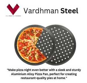 2025 artículos más vendidos sartén para pizza de aleación de aluminio, bandeja de pizza de aluminio, plato de pizza de aluminio, sartén para corteza de pizza de aleación de aluminio - Product Image 2