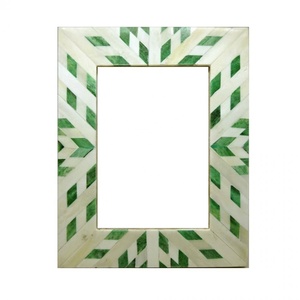 กรอบรูปไม้ทำด้วยมือทำด้วยมือทำจากเรซิ่นไม้ทรงเหลี่ยมสินค้าหัตถกรรมอินเดีย - Product Image 3