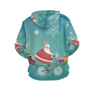 Christmas <b>Thermal</b> Pullover <b>Tops</b> For <b>Women</b> High Quality Oversized Print Hoodies With 3D Embroidery Made In Pakistan ODM OEM - Product Image 2