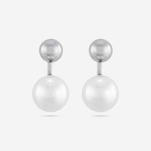 Pendientes de botón clásicos y modernos 193041 con diseño de bola religiosa, de aleación de cobre con circonita, diamante, perla y ámbar, ideales para regalo de fiesta. - Product Image 6