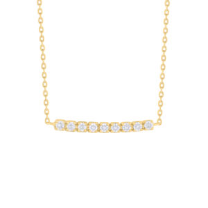 Colgantes y Dijes de Lujo Unisex con 9 Diamantes Blancos y Amarillos de 14K, Certificados por IGI, Diseño Moderno, Accesorio de Moda - Product Image 4