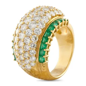 แหวนทองคำ 18K สไตล์วินเทจ ประดับเพชรทรงบริลเลียนต์ 3.90 กะรัต ผลิตในห้องปฏิบัติการ ชุบทอง เหมาะสำหรับงานแต่งงาน งานหมั้น งานครบรอบ งานเลี้ยง ได้รับการรับรอง - Product Image 3