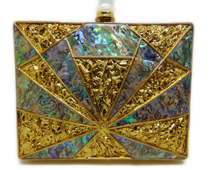Pochette de soirée en métal pour femmes, sac à main élégant, bourse de mariée à coque, vente en gros, 2020 - Product Image 1