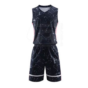 Uniforme de Baloncesto de Verano Transpirable de Alta Calidad, Sin Mangas, 100% Poliéster, Nombre del Equipo Personalizado, Nuevo Diseño, Venta al Por Mayor - Product Image 1