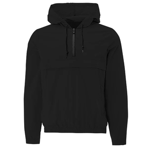 Nouveau design de anorak avec rabat anti-tempête coupe-vent imperméable demi-fermeture éclair pour hommes vestes anorak à capuche au prix de gros à bas quantité minimale de commande - Product Image 3