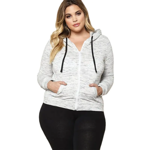 เสื้อแขนยาวมีฮู้ดกันแดดสำหรับผู้หญิงเสื้อมีฮู้ดแบบมีซิปพิมพ์ลายออกแบบได้ตามต้องการ - Product Image 2