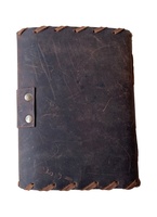 Journal Vintage 100% en cuir véritable Hocus Pocus Livre de sorts Prop Cadeaux Halloween Décoration Décor Cahier Couleur Marron Journal