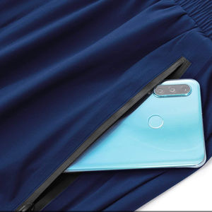 New Lightweight Breathable Quick Dry Casual Sports <b>Leisure</b> <b>Pants</b> Plush Cuffs Mid Multiple Pockets Drawstring <b>Men's</b> Loose Fitting - Product Image 5