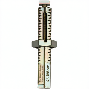 SCHNEGEL สกรูเหล็กชุบสังกะสี 8 x 100 มม. แบบสี่เหลี่ยม อะไหล่และอุปกรณ์นาฬิกา - Product Image 3