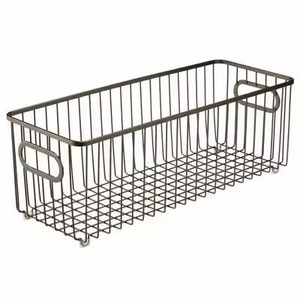 Luxury Decorative Metal <b>Wire</b> <b>Storage</b> <b>Basket</b> Stylish Organizer for Fruit Vegetables Home Kitchen Dining Room Use - Product Image 5