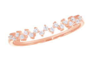 0.50 Ct Lab Grown Diamond Stackable Band Solid Gold/Sterling Silver OEM Wholesale Diamond Rings Option - Product Image 2