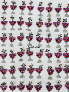 ต่างหูเม็ดกลมลายผลไม้โบฮีเมียนสำหรับผู้หญิงพร้อมคริสตัลพลอยเทียมไข่มุก-เครื่องประดับสำหรับปาร์ตี้วันหยุดต่างหูมาร์การิต้า - Product Image 6