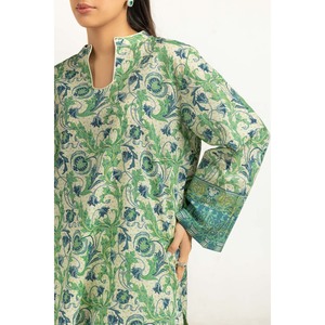 Ensemble décontracté 3 pièces IUSTKSD-2105 imprimé motif pelouse avec col mandarin et fonction respirante - Product Image 3