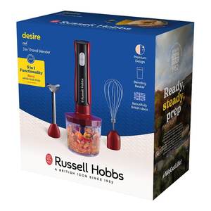 Mixeur plongeant 3-en-1 Desire 500W Rouge et Noir Modèle 27140 56 - Product Image 2