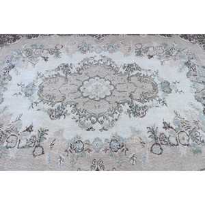 Tapis turc vintage, grand tapis de 5,8 x 8,9 pieds, tapis patchwork marron - Product Image 5